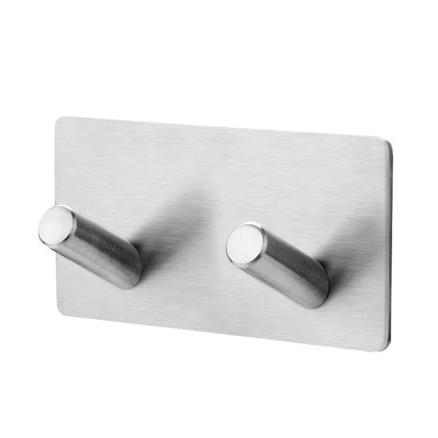 304 Black Robe Hook Wall Towel Hook for Bathroom Stainless Steel Coat Hook Rustproof Hook Hanger for Kitchen Hardware