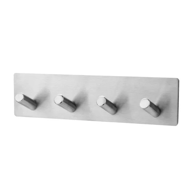 304 Black Robe Hook Wall Towel Hook for Bathroom Stainless Steel Coat Hook Rustproof Hook Hanger for Kitchen Hardware
