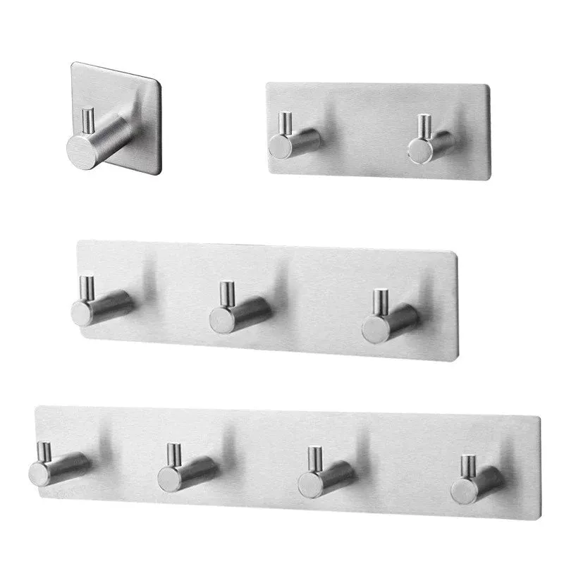 304 Black Robe Hook Wall Towel Hook for Bathroom Stainless Steel Coat Hook Rustproof Hook Hanger for Kitchen Hardware