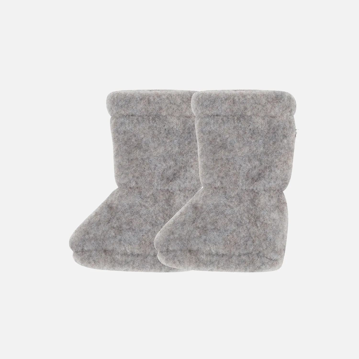 Baby Merino Wool Fleece Booties - Moon Rock