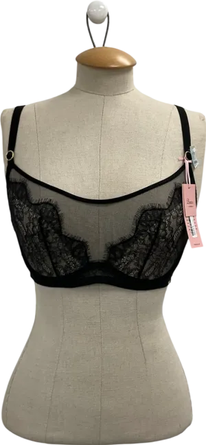 boux avenue Black Sofia Balconette Bra UK 32D
