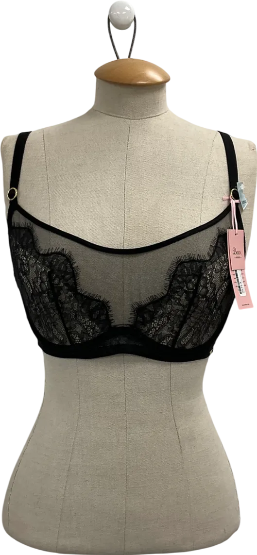 boux avenue Black Sofia Balconette Bra UK 32D