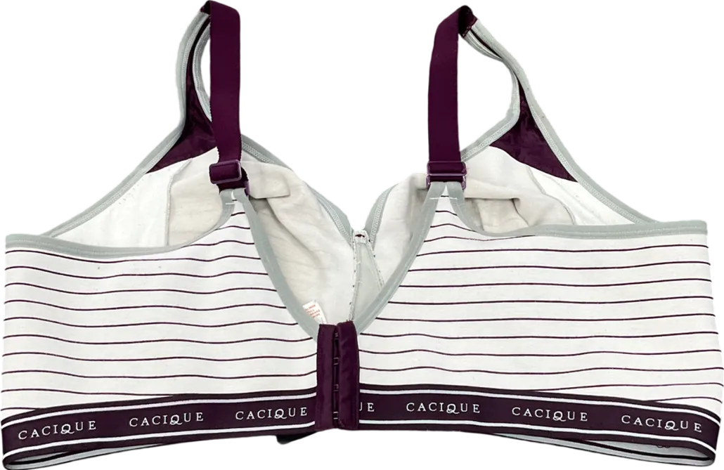 Cacique Grey Unlined Full Coverage No-wire Bra UK 48DD