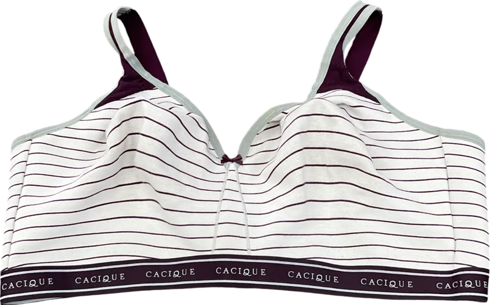 Cacique Grey Unlined Full Coverage No-wire Bra UK 48DD