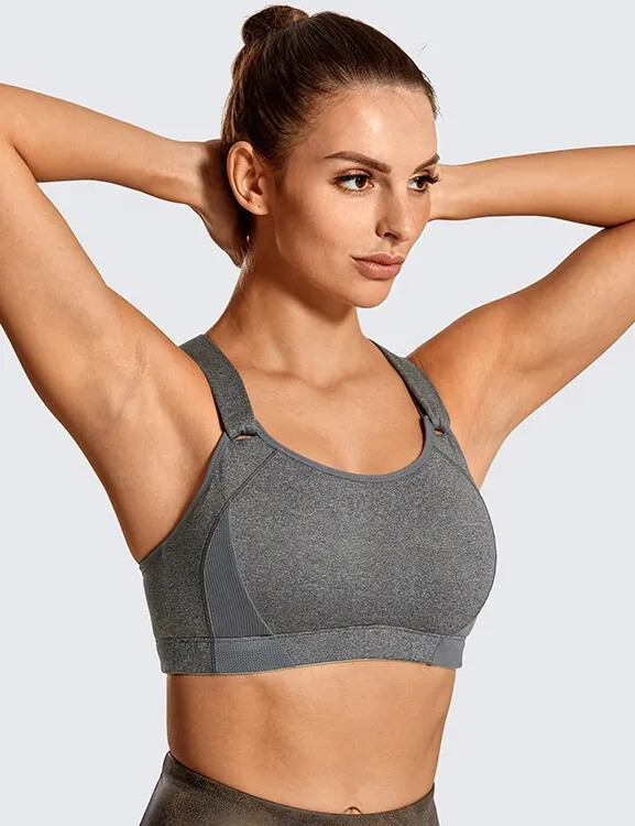 Front Adjustable High Impact Running Sports Bra A214