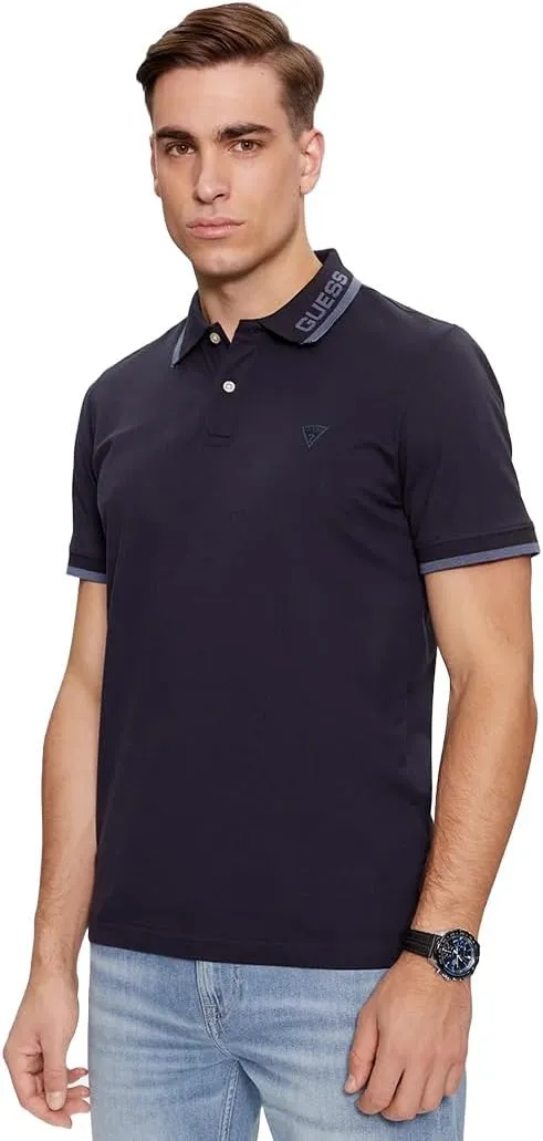 GUESS Men's Lyle Short Sleeve Polo