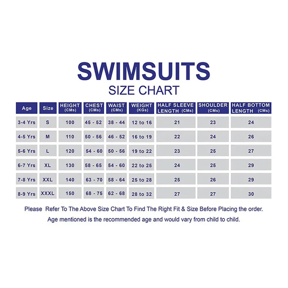 Little Surprise Box Olive & Yellow Curves Print Kids Swimsuit with attached Swim Floats  tie up cap in UPF 50 
