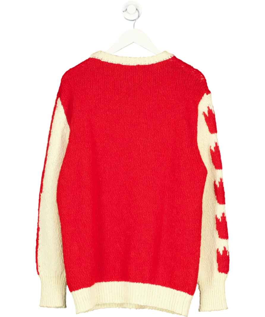 Lucy Folk Red Flaura Knit UK M