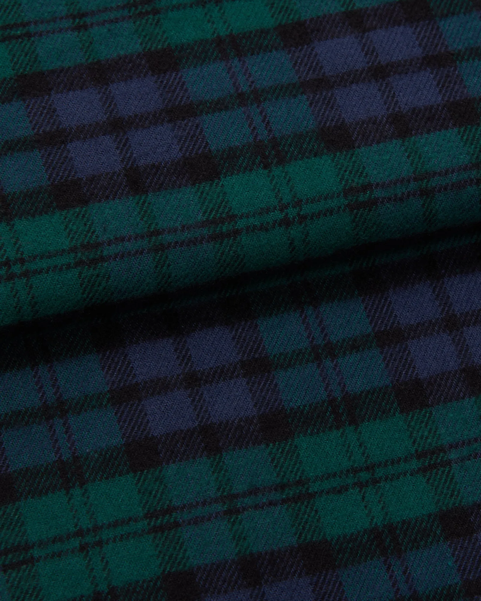 Men's Brushed Cotton Pajamas - Litton Blackwatch Tartan