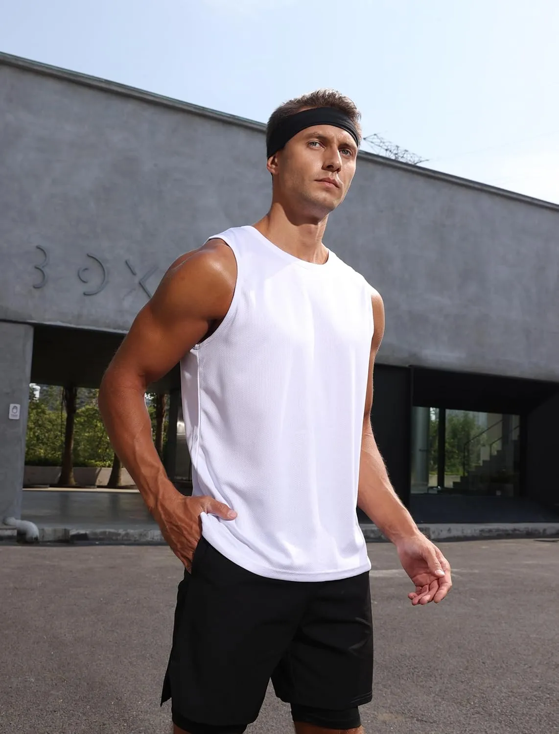 Mens Tank Tops 3 Pack,Quick Dry Gym Sleeveless Muscle T Shirts for Men's Fitness