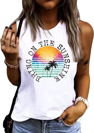 MHTOR Whisper Words of Wisdom Dragonfly Tank Summer Casual Beach Camping Party Women's Loose Sleeveless top T-Shirt Vest