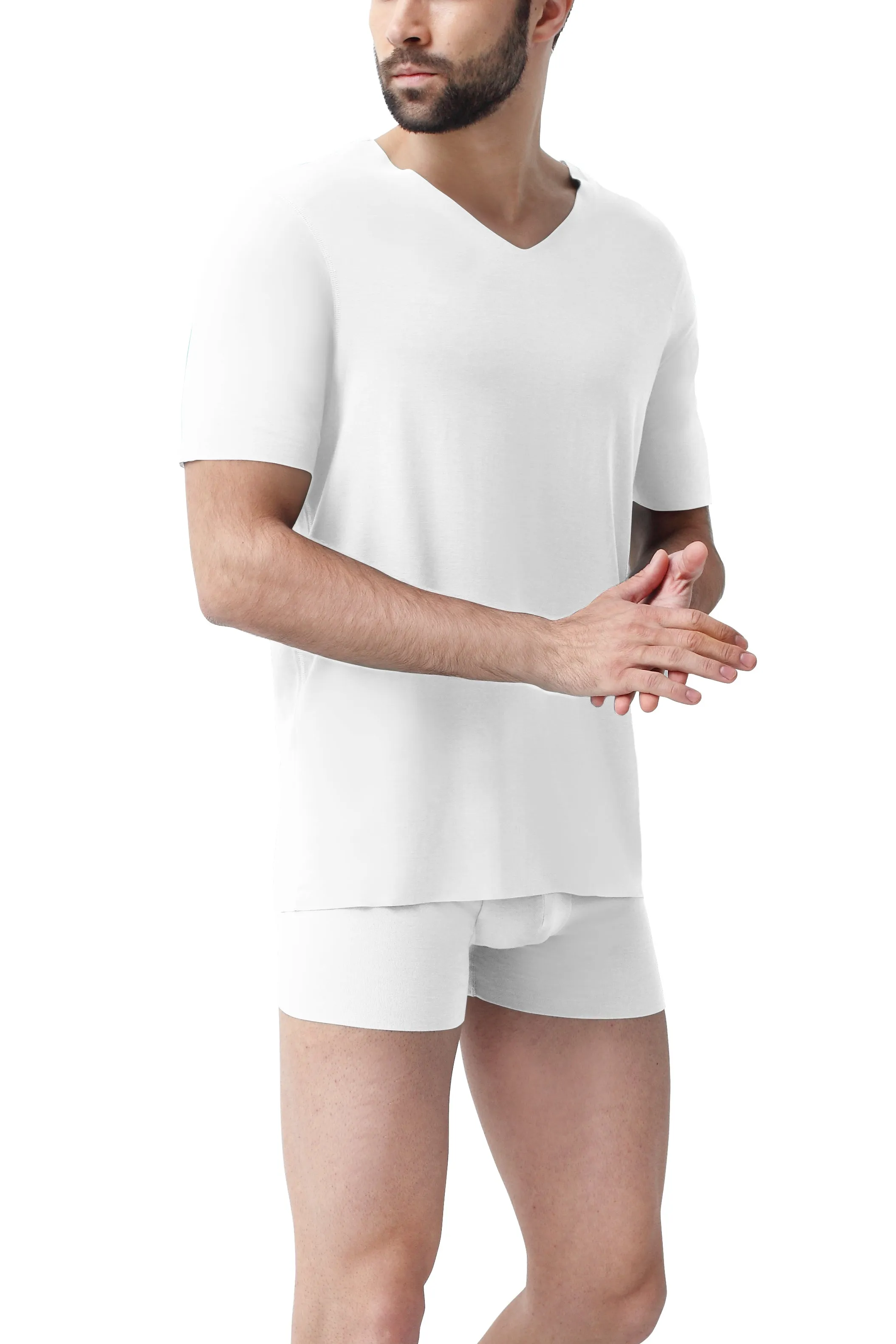 PLATINUM Men's Premium Cotton Free-Cut Seamless T-Shirt