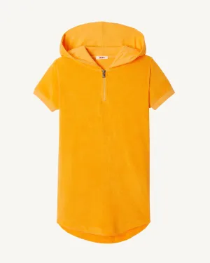 Robe éponge à capuche Abricot enfant Mini