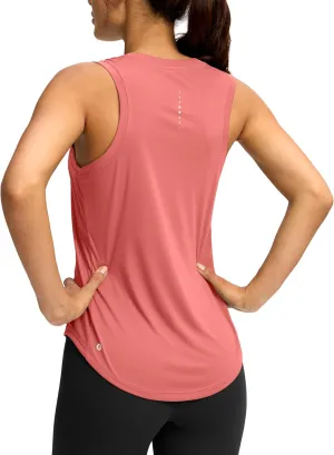 SANTINY Women's Sleeveless Workout Tops Lightweight Tennis Yoga Athletic Running Shirts Racerback Tank Tops for Women