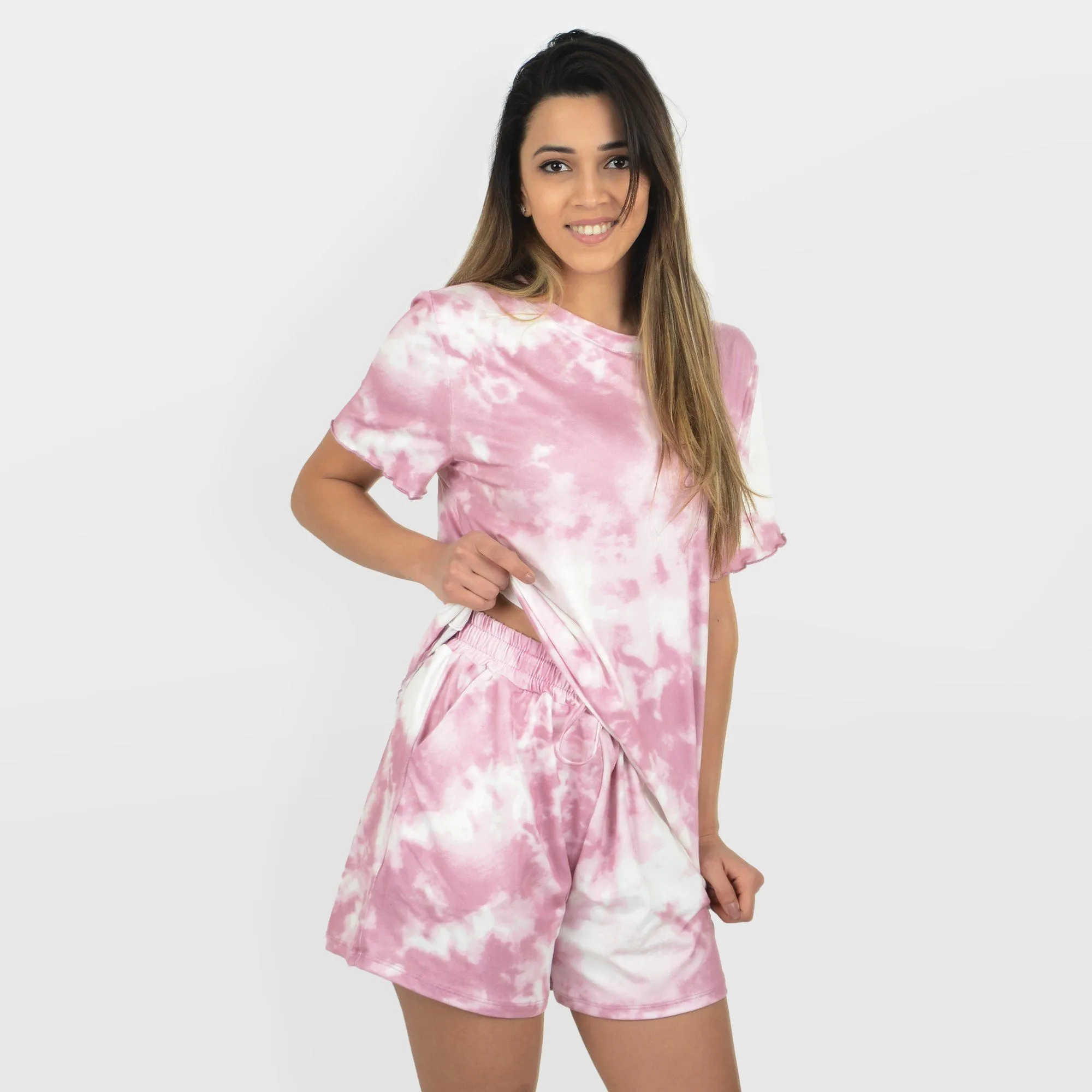 Tie Dye T-shirt with Shorts