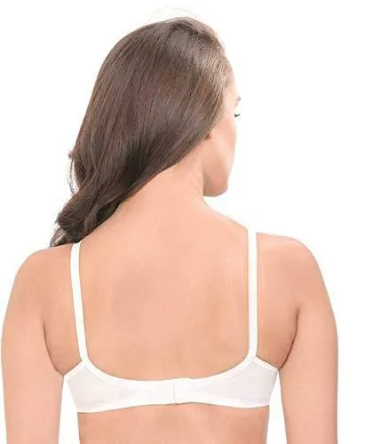 Women Cotton Full Coverage Candy White Bra
