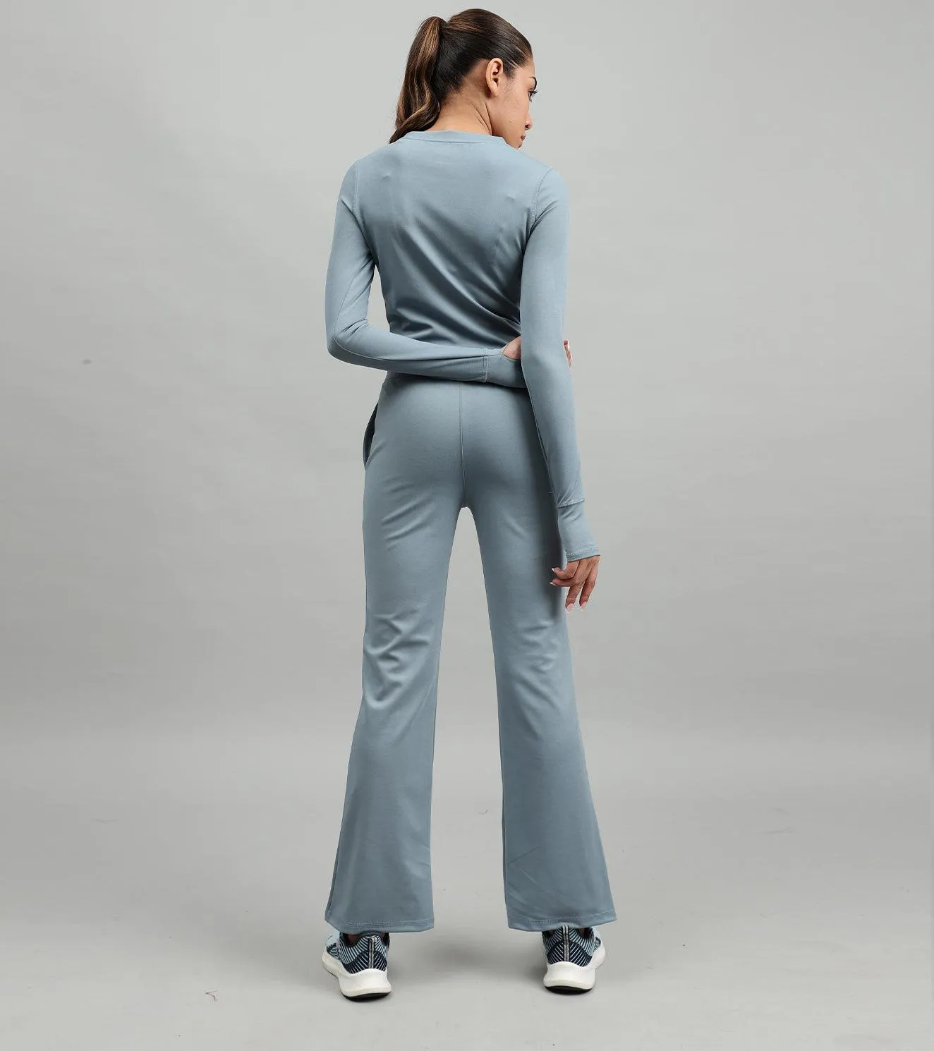 Women's Dynamic Duo Coord Set ( Turquoise blue  )