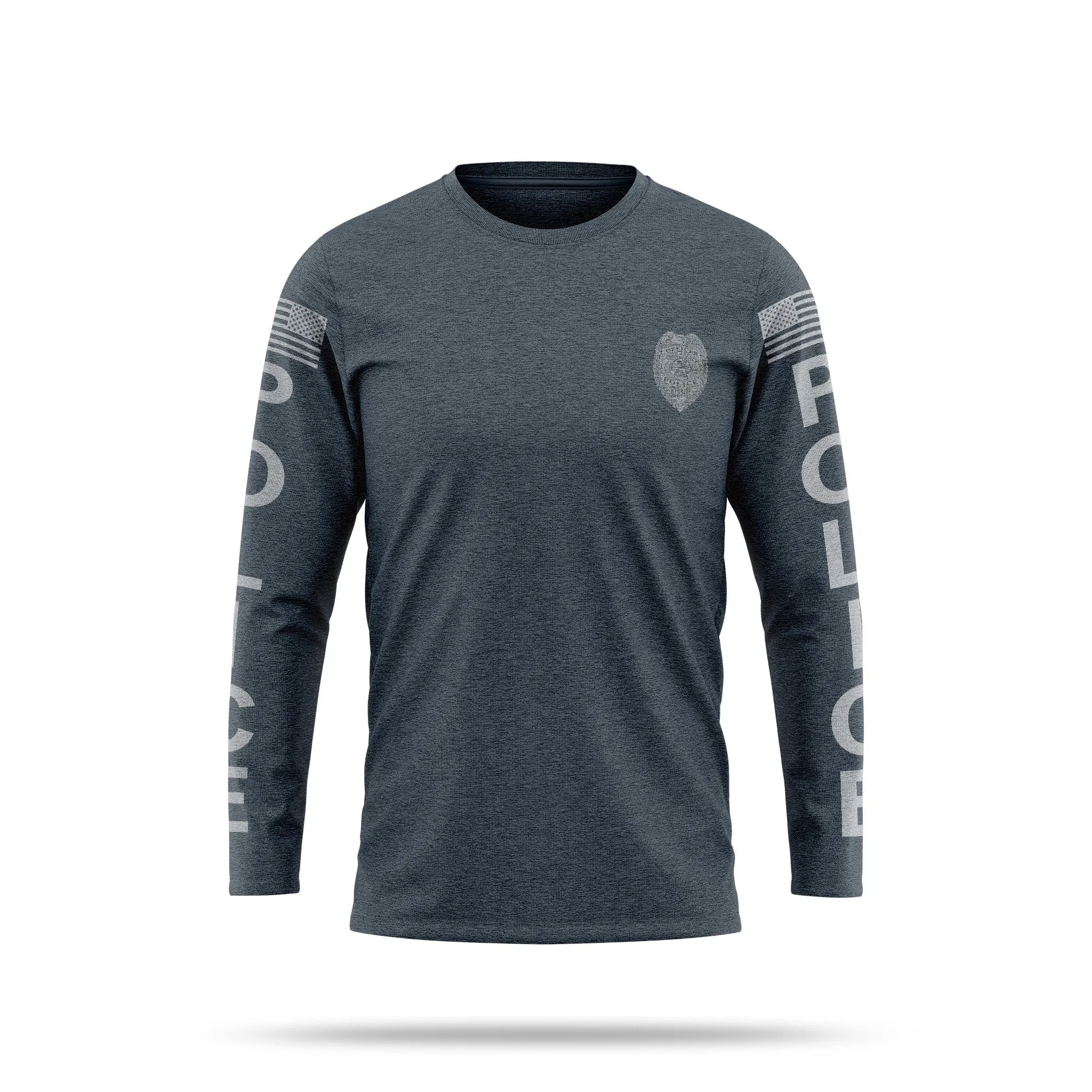 [YOUR AGENCY] POLICE Cotton Blend Long Sleeve Shirt