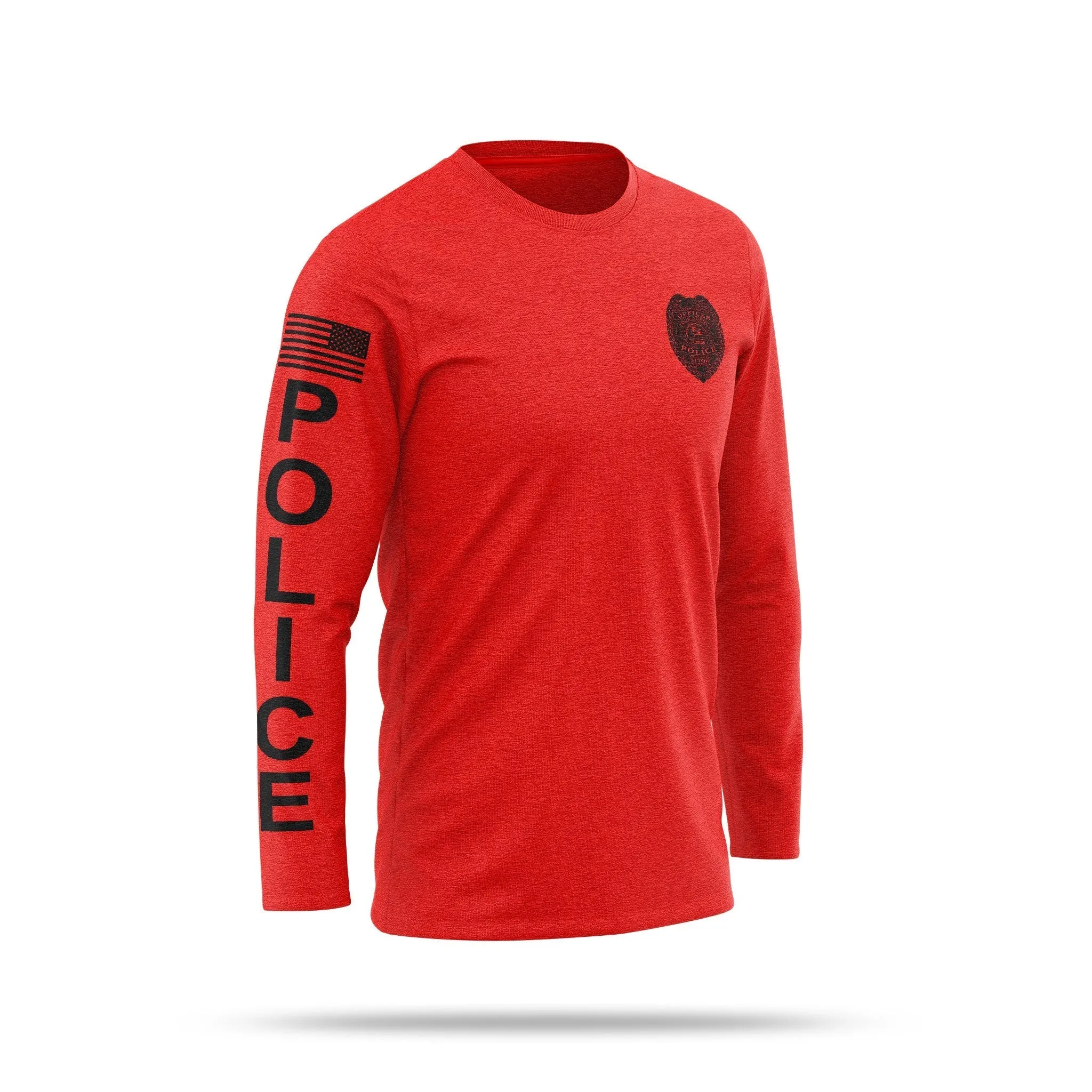 [YOUR AGENCY] POLICE Cotton Blend Long Sleeve Shirt