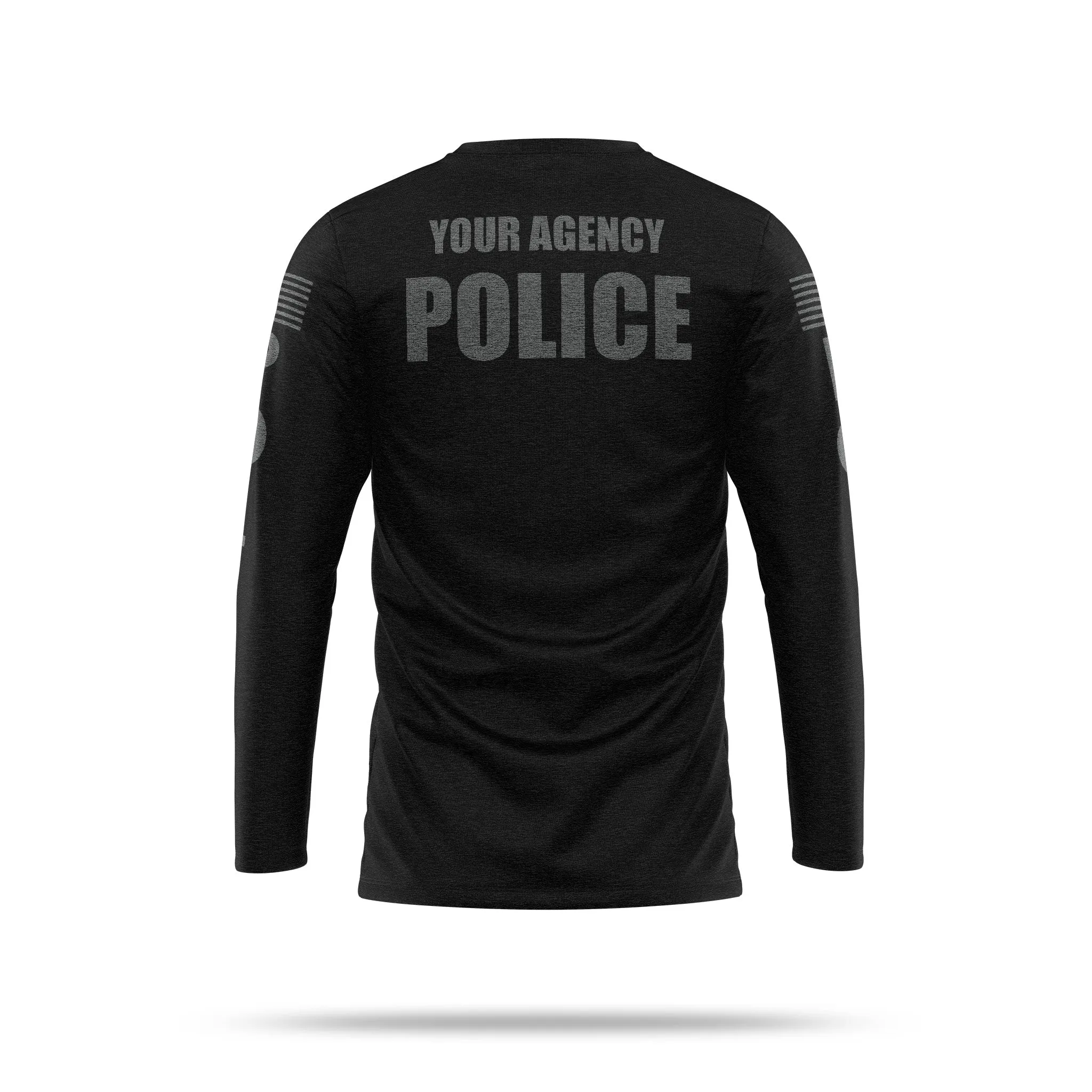 [YOUR AGENCY] POLICE Cotton Blend Long Sleeve Shirt