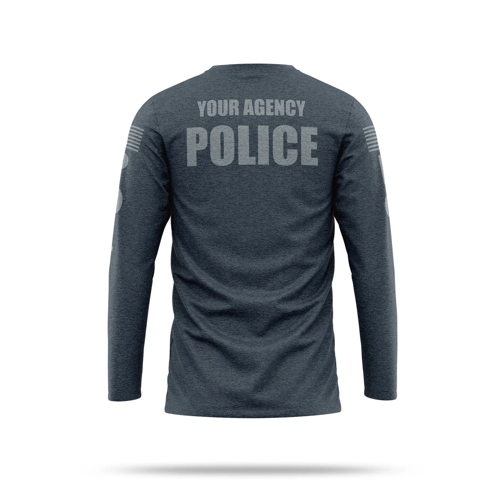[YOUR AGENCY] POLICE Cotton Blend Long Sleeve Shirt