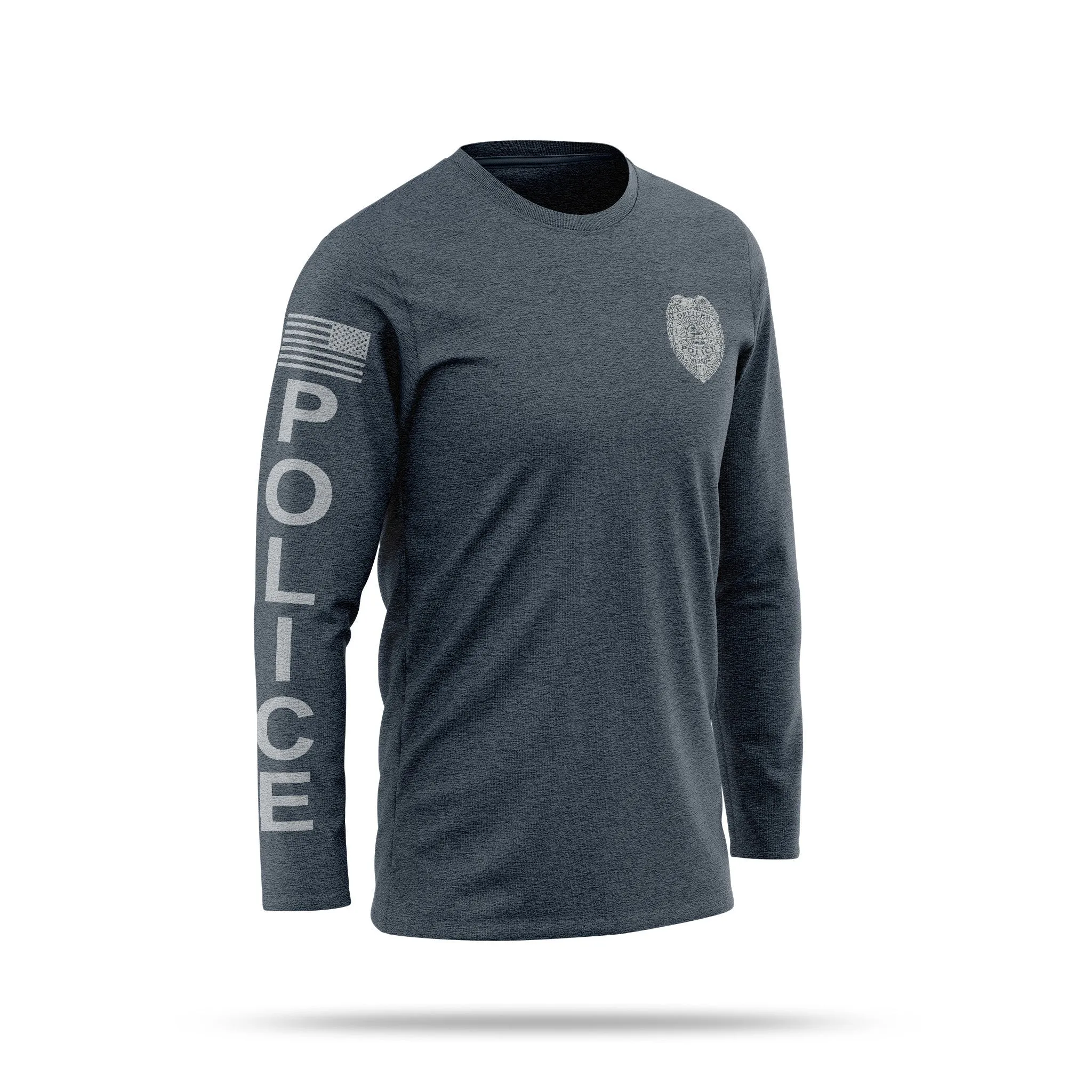 [YOUR AGENCY] POLICE Cotton Blend Long Sleeve Shirt