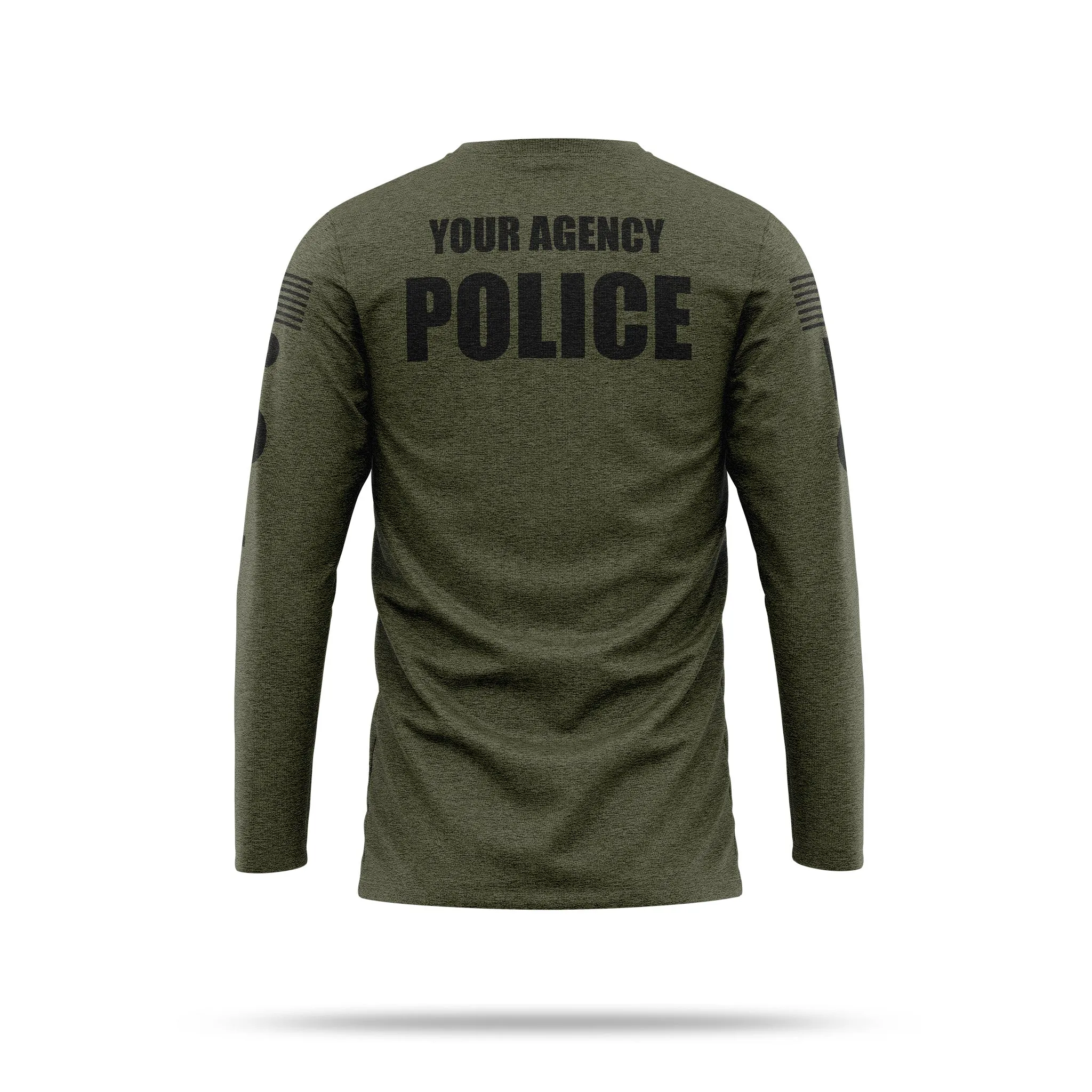 [YOUR AGENCY] POLICE Cotton Blend Long Sleeve Shirt