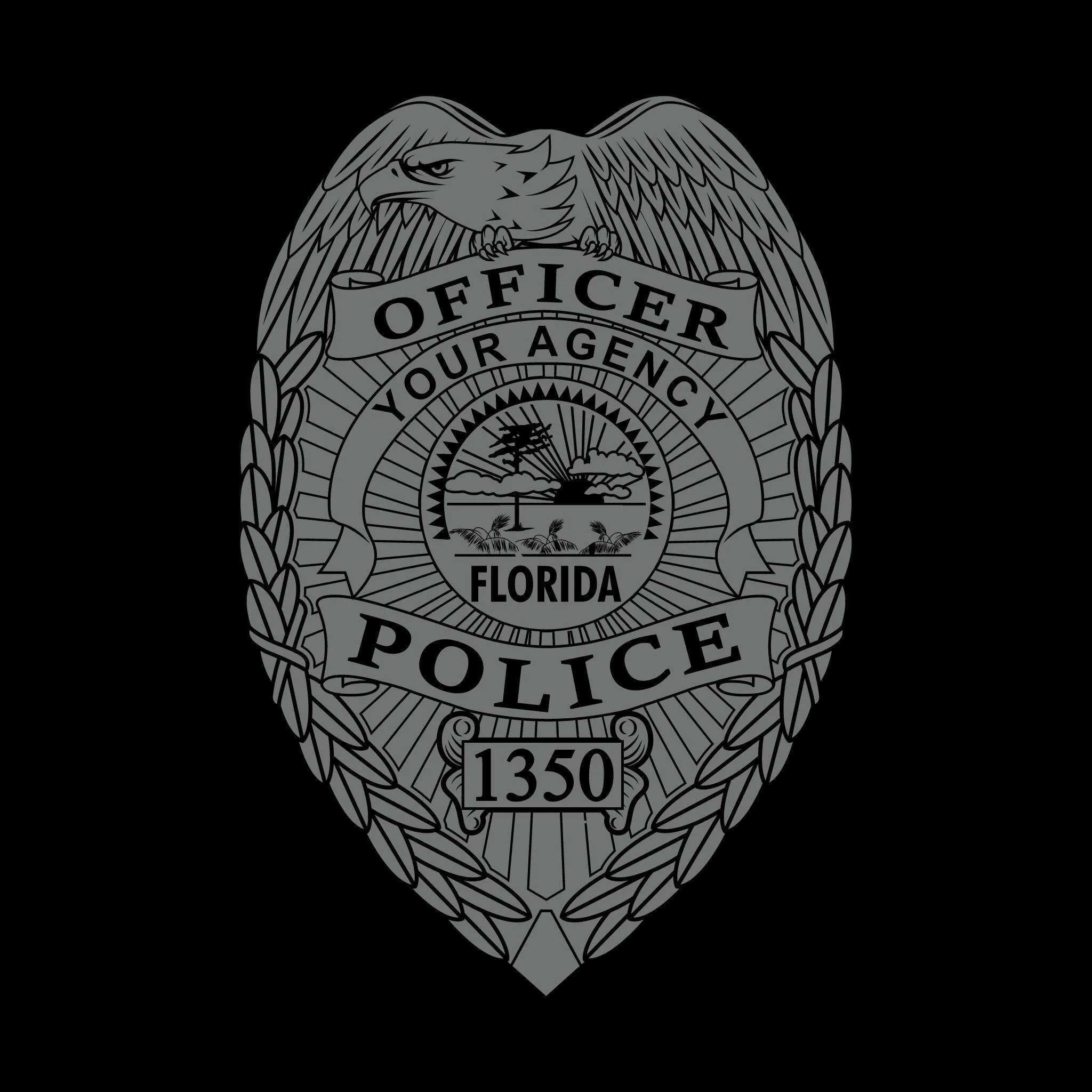 [YOUR AGENCY] POLICE Cotton Blend Long Sleeve Shirt