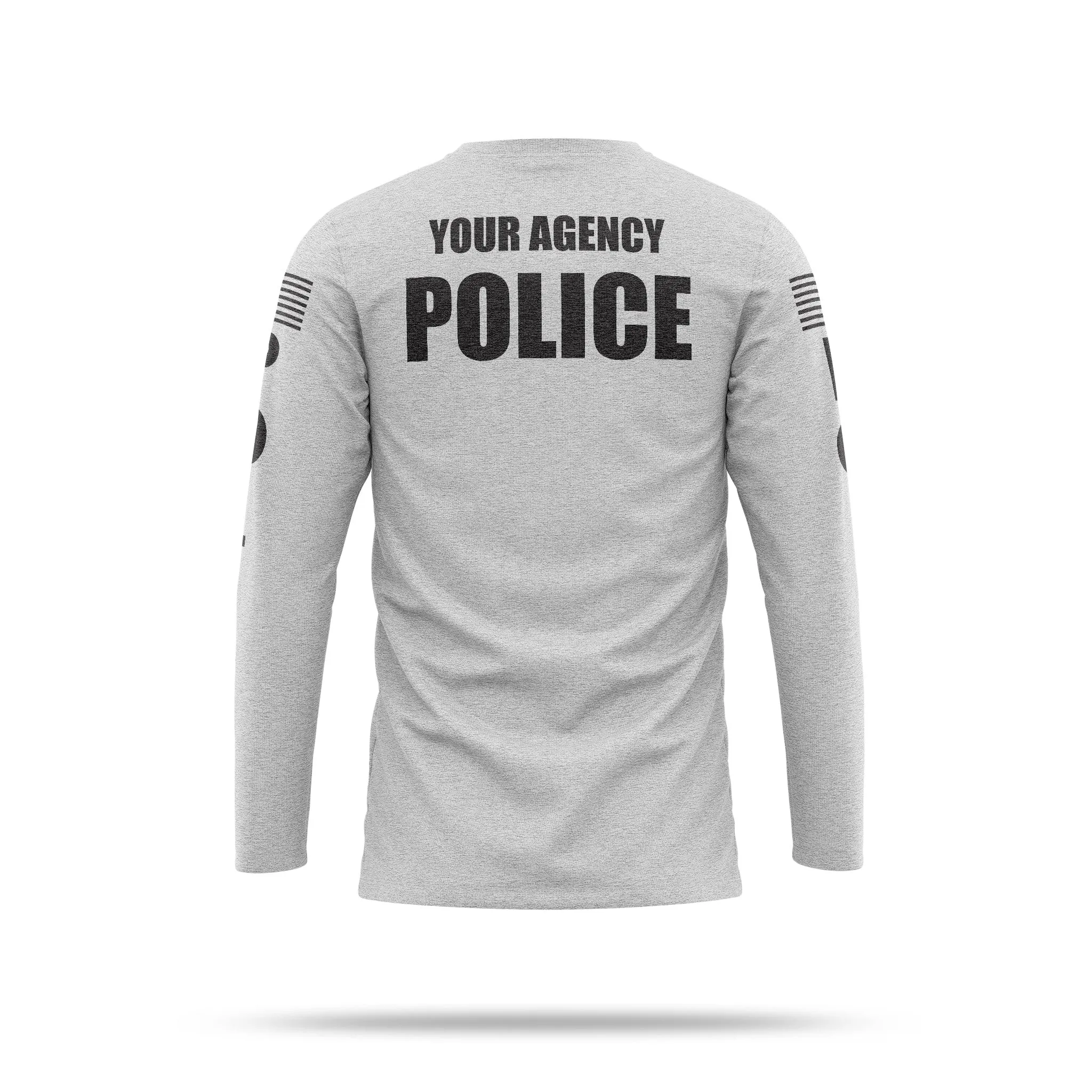 [YOUR AGENCY] POLICE Cotton Blend Long Sleeve Shirt