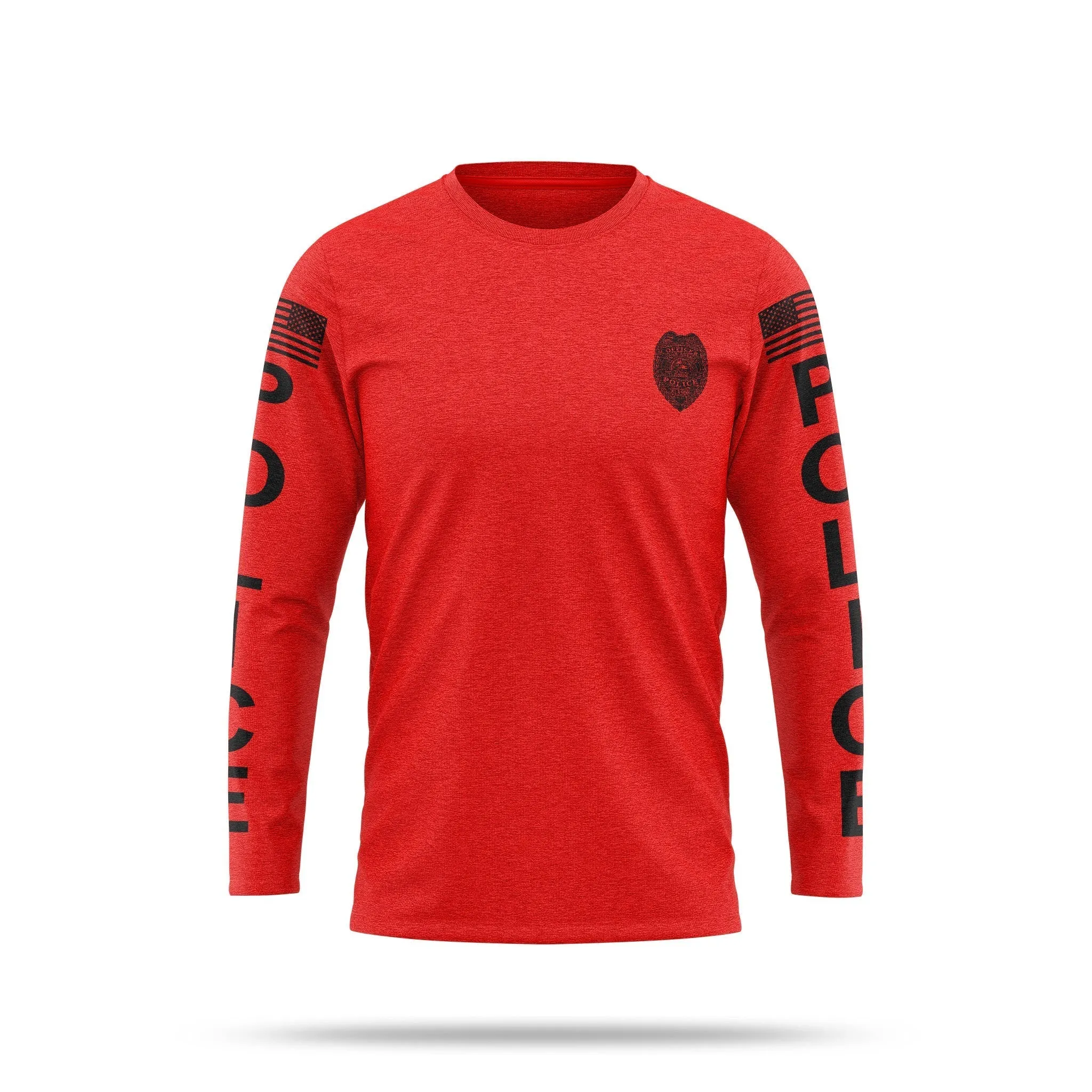 [YOUR AGENCY] POLICE Cotton Blend Long Sleeve Shirt