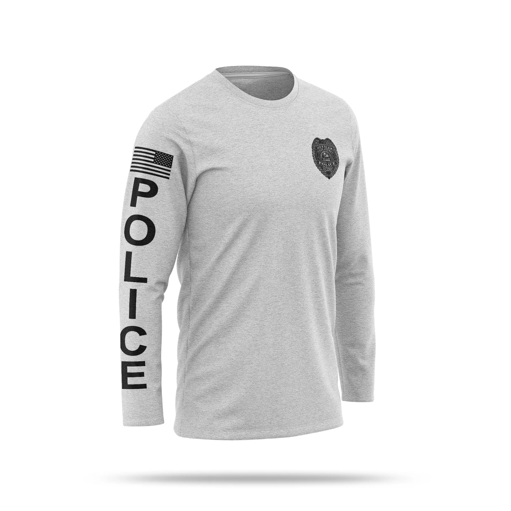 [YOUR AGENCY] POLICE Cotton Blend Long Sleeve Shirt