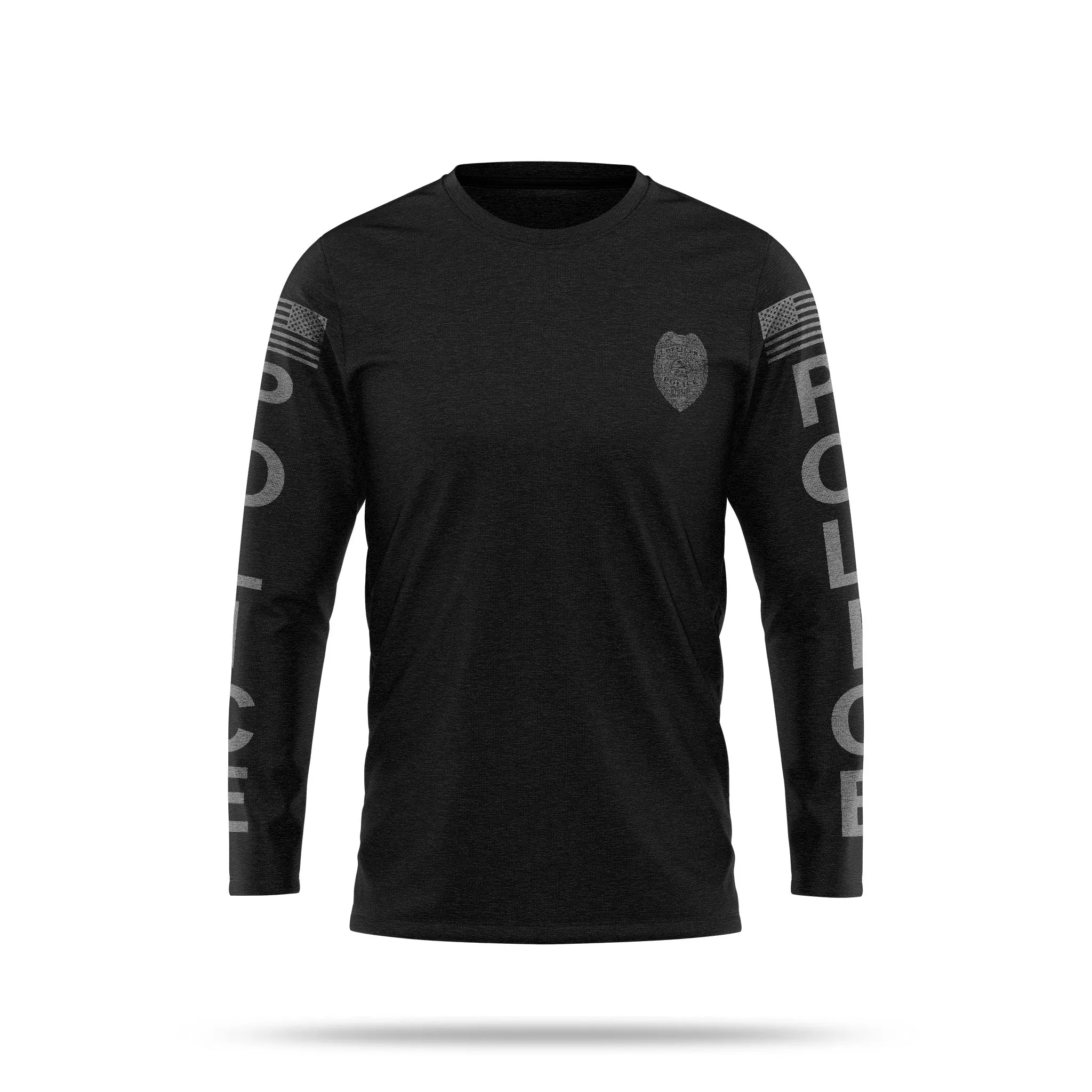 [YOUR AGENCY] POLICE Cotton Blend Long Sleeve Shirt